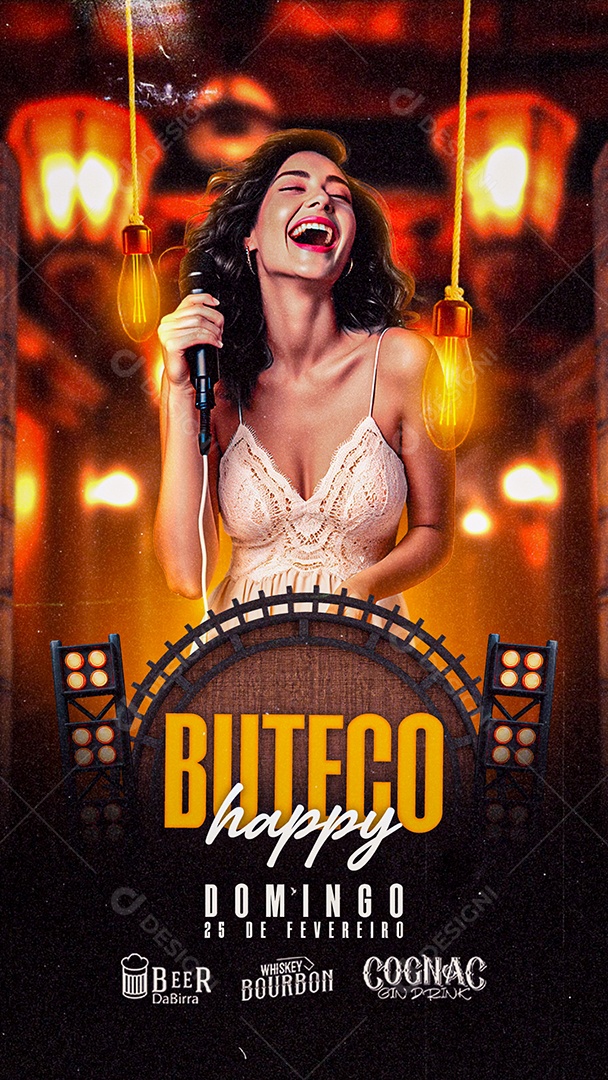 Story Flyer Buteco happy Sunday Social Media PSD Editable
