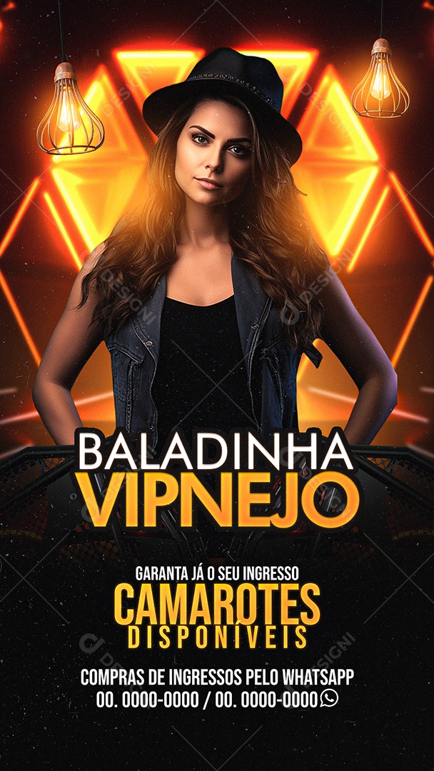 Story Flyer Baladinha Vipnejo Social Media PSD Editável