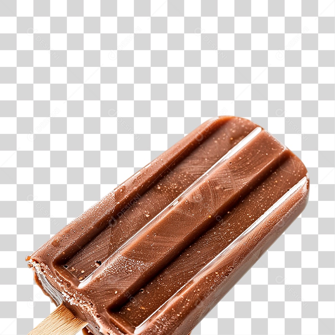 Picolé de Chocolate PNG Transparente