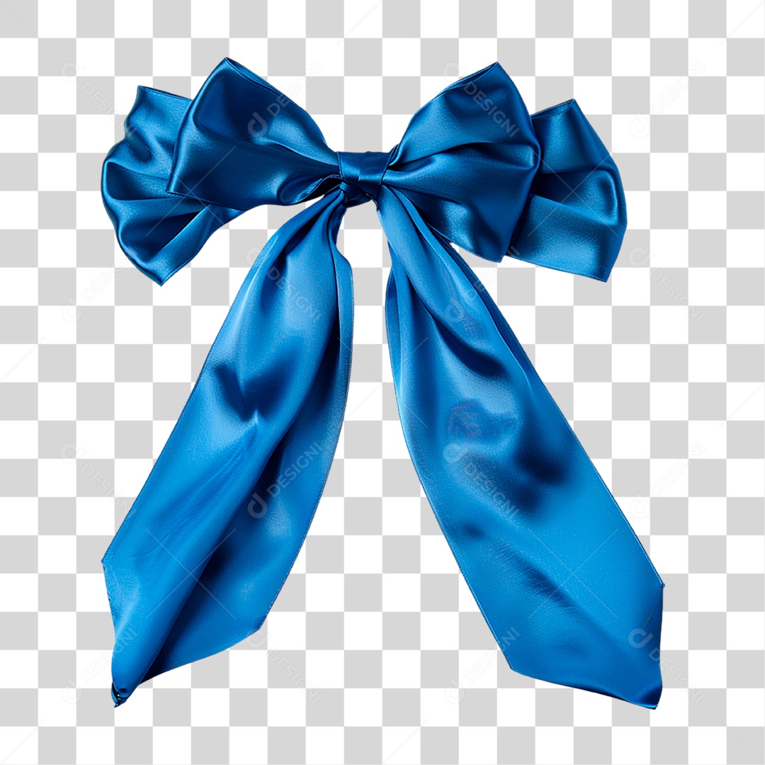 Laço Azul PNG Transparente