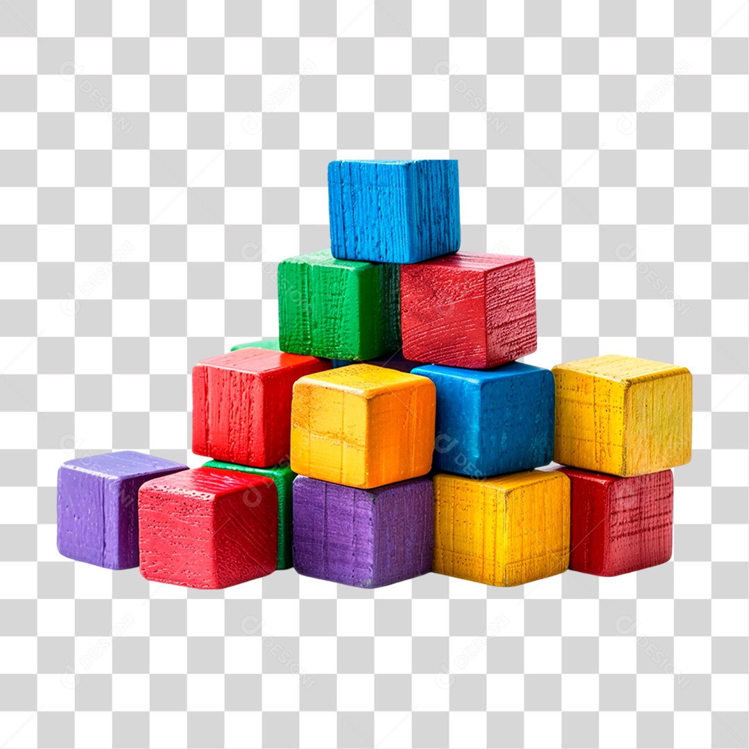Cubos Coloridos PNG Transparente