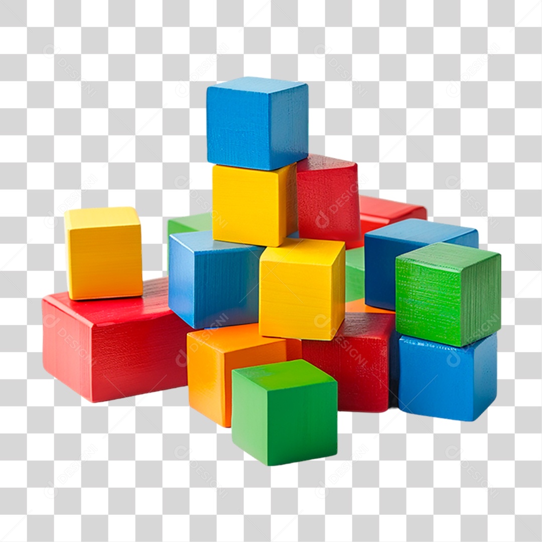 Cubos Coloridos PNG Transparente