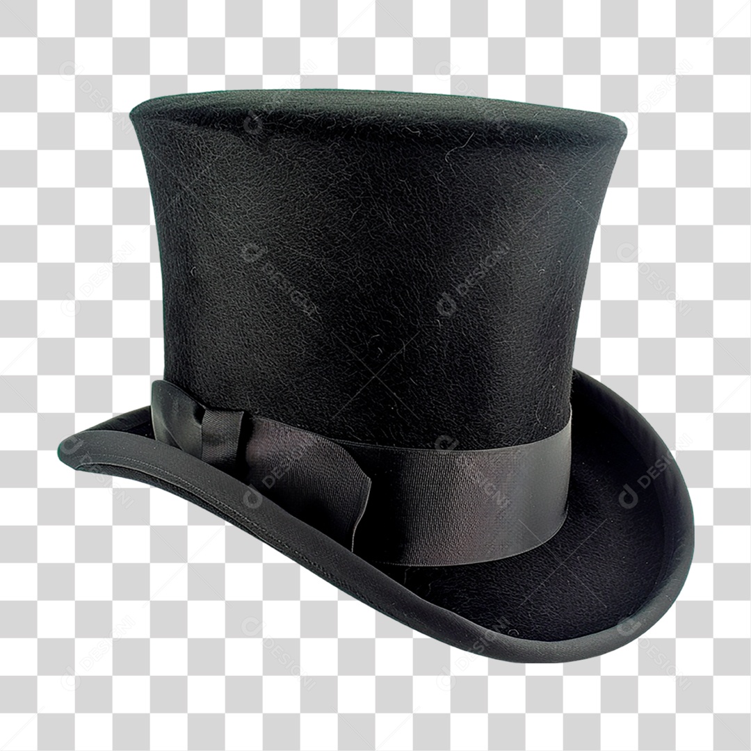 Cartola Preta PNG Transparente