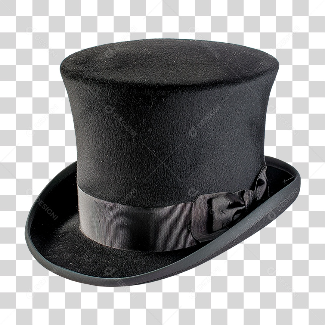 Cartola Preta PNG Transparente