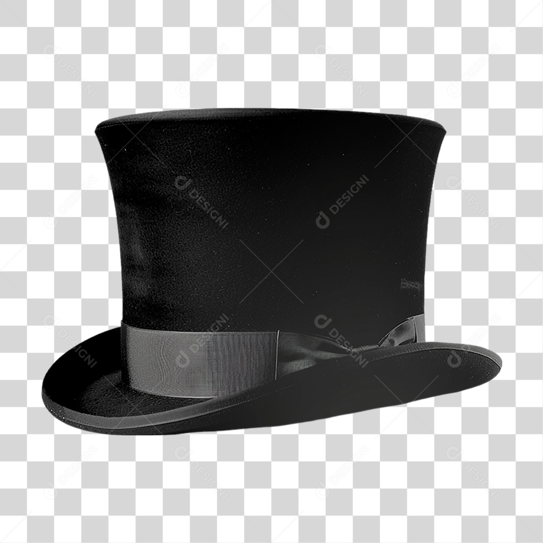 Cartola Preta PNG Transparente