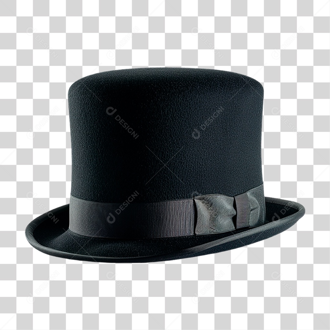 Cartola Preta PNG Transparente