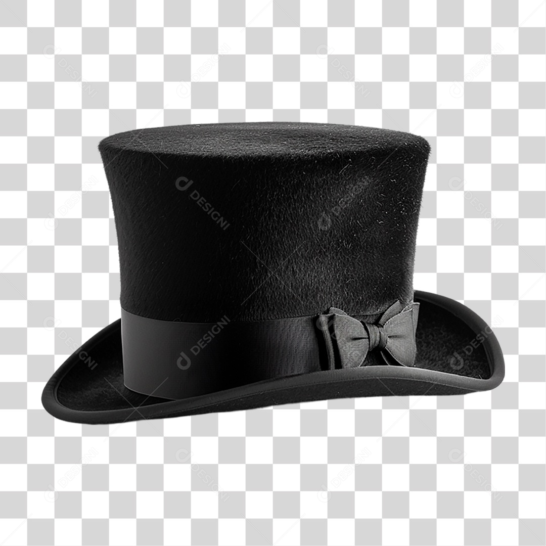 Cartola Preta PNG Transparente