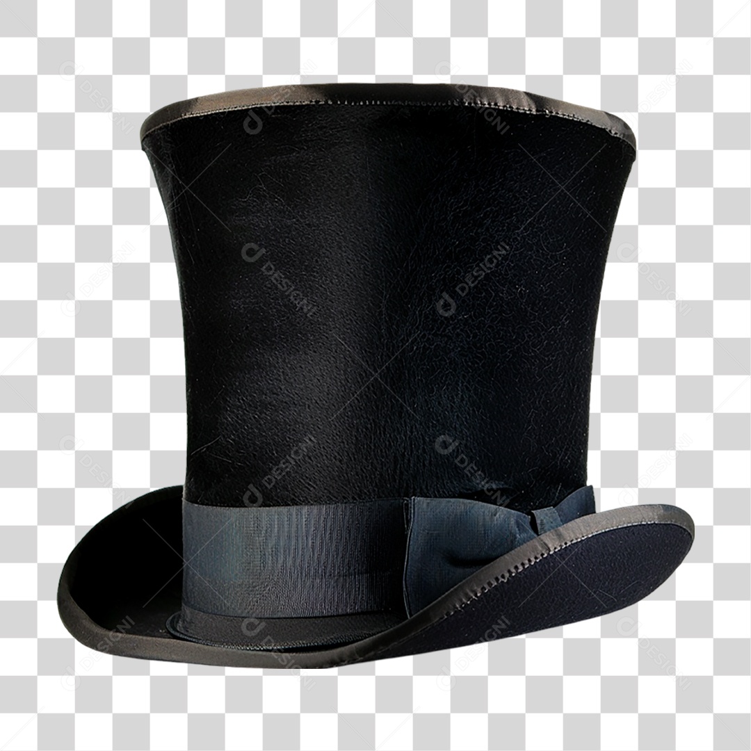 Cartola Preta PNG Transparente