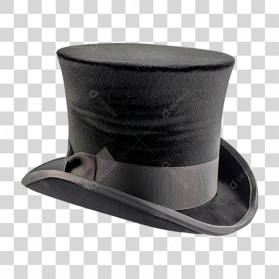 Cartola Preta PNG Transparente