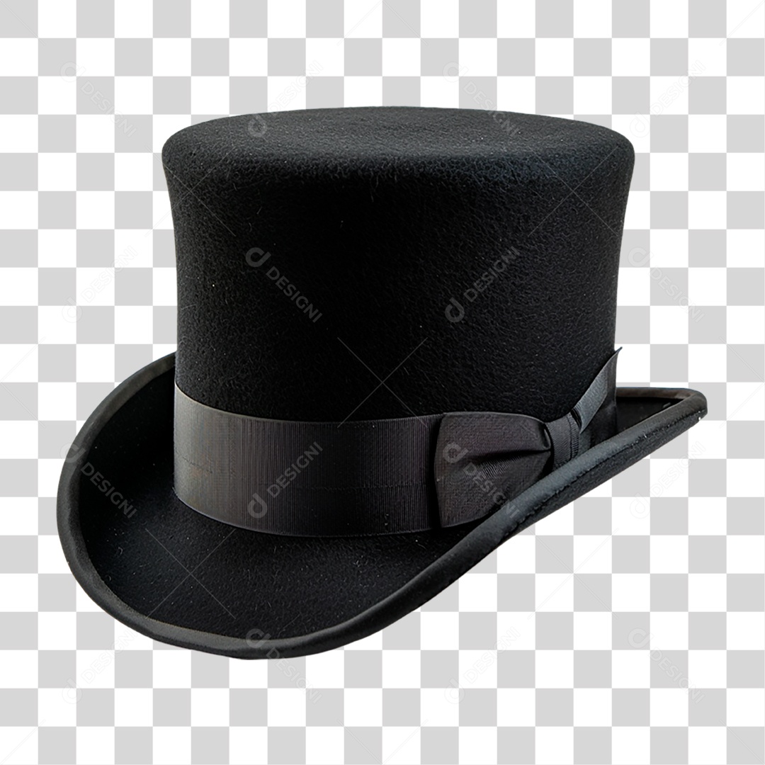 Cartola Preta PNG Transparente