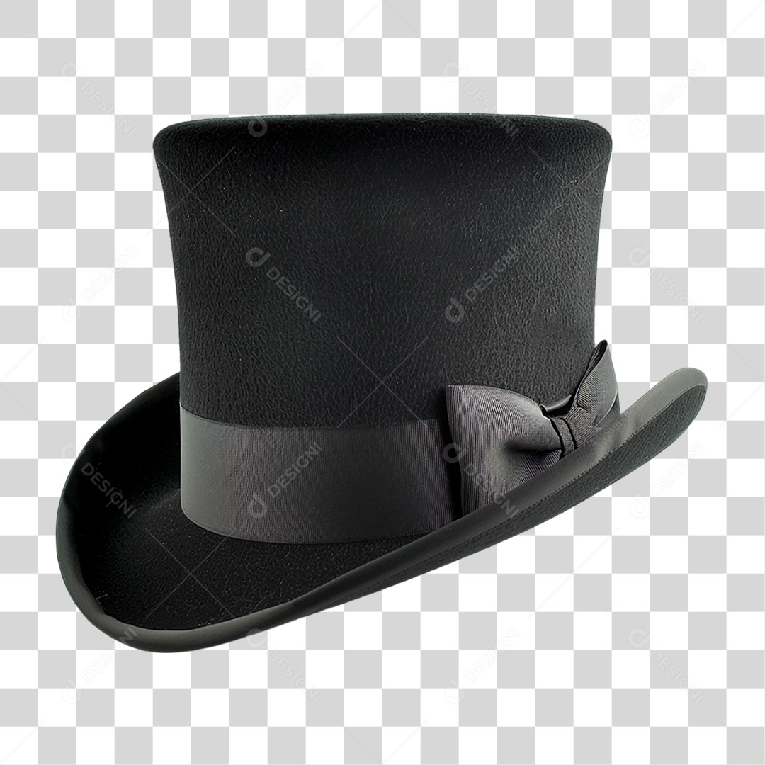 Cartola Preta PNG Transparente