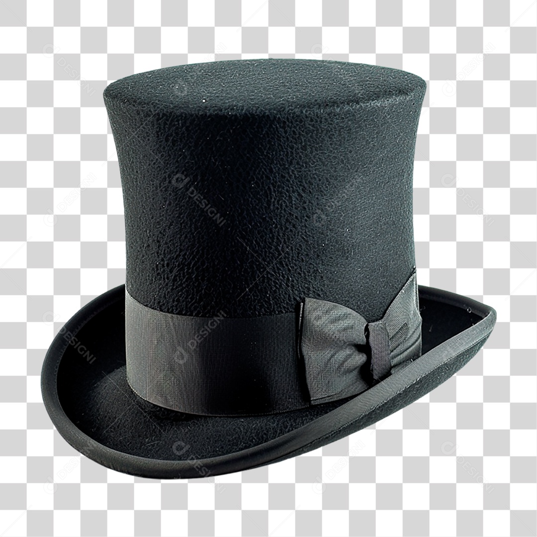 Cartola Preta PNG Transparente