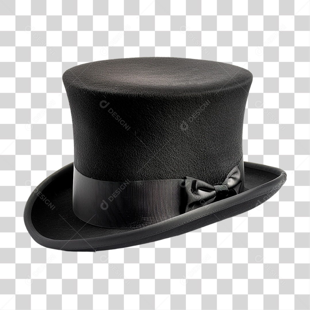 Cartola Preta PNG Transparente