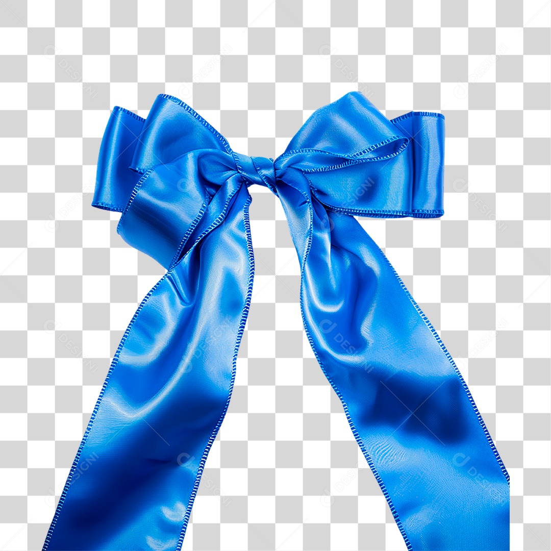 Laço Azul PNG Transparente