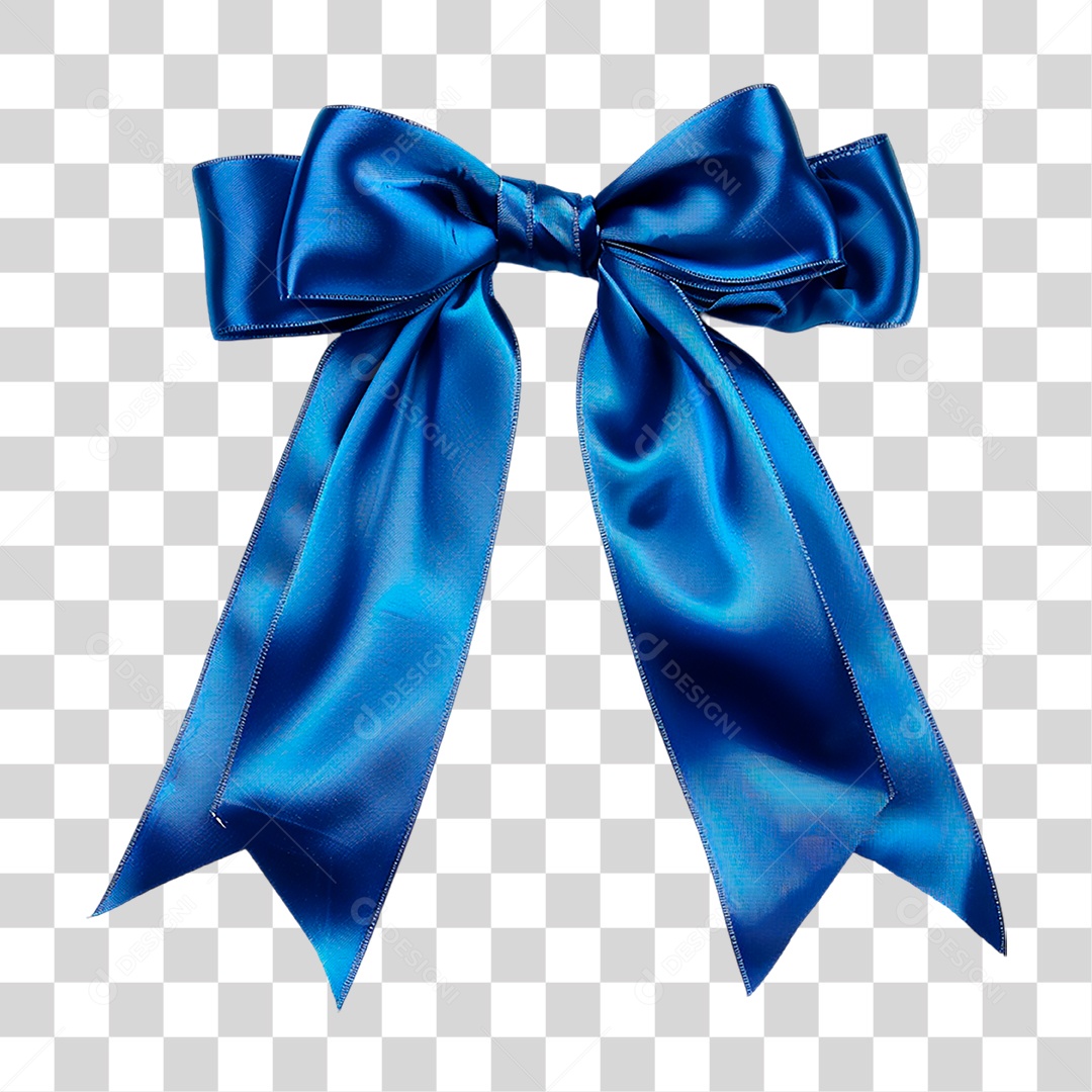 Laço Azul PNG Transparente