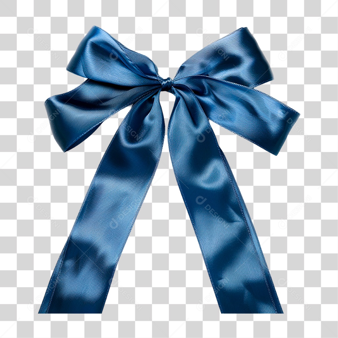 Laço Azul PNG Transparente