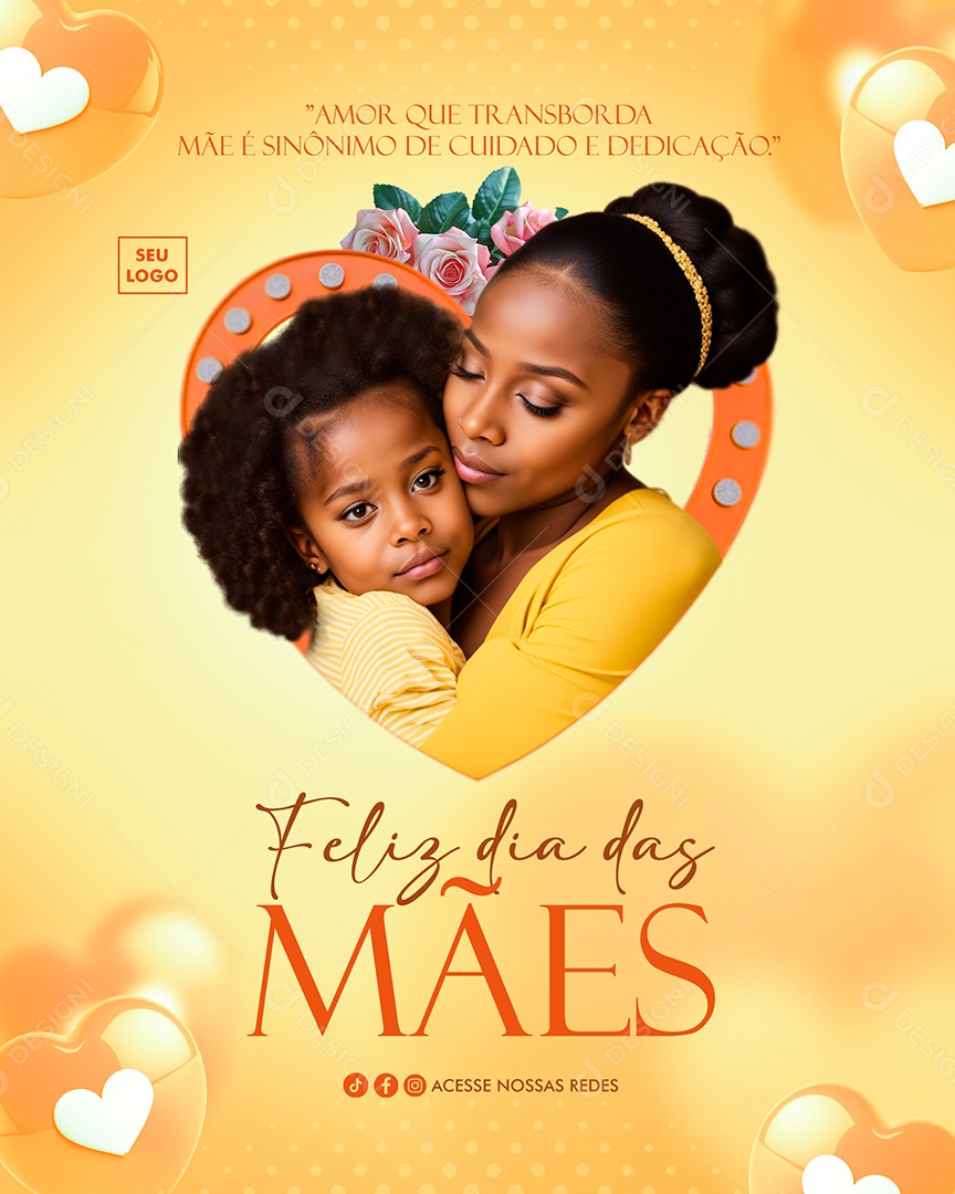 Social Media Feliz Dia das Mães 12 De Maio  PSD Editável