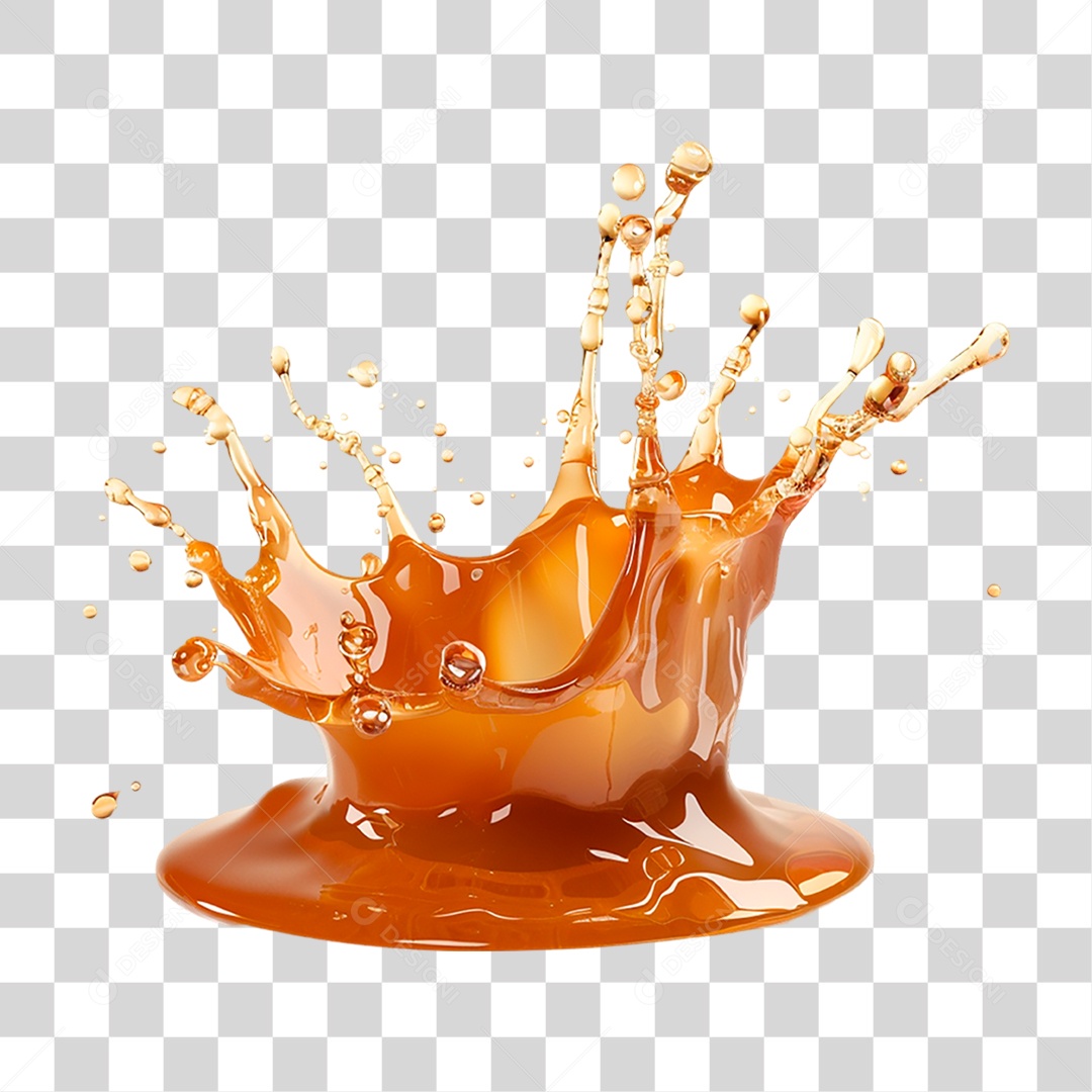 Splash de Caramelo PNG Transparente