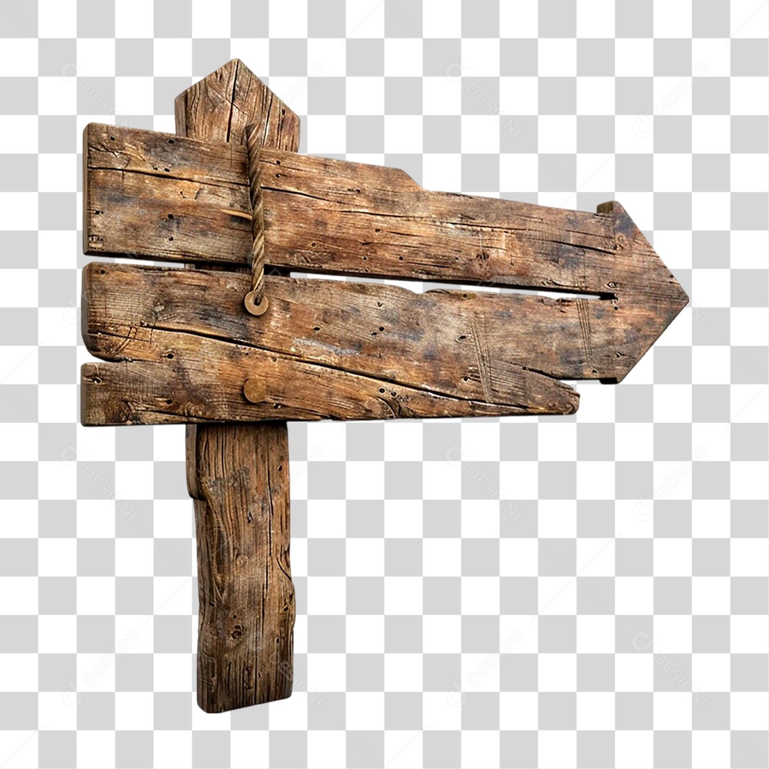 Placa de Madeira PNG Transparente