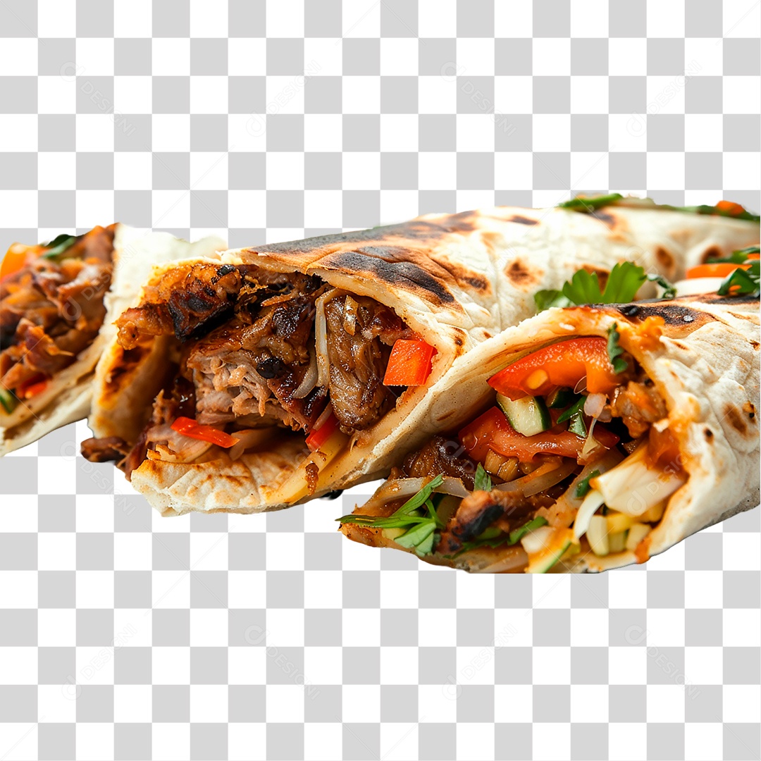 Tacos de Carne PNG Transparente