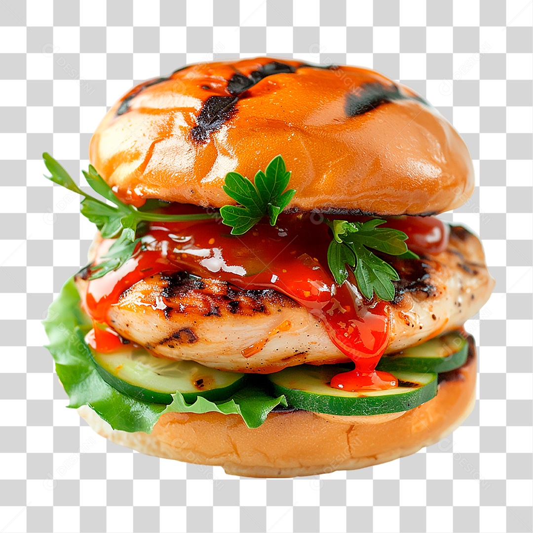 Hambúrguer PNG Transparente