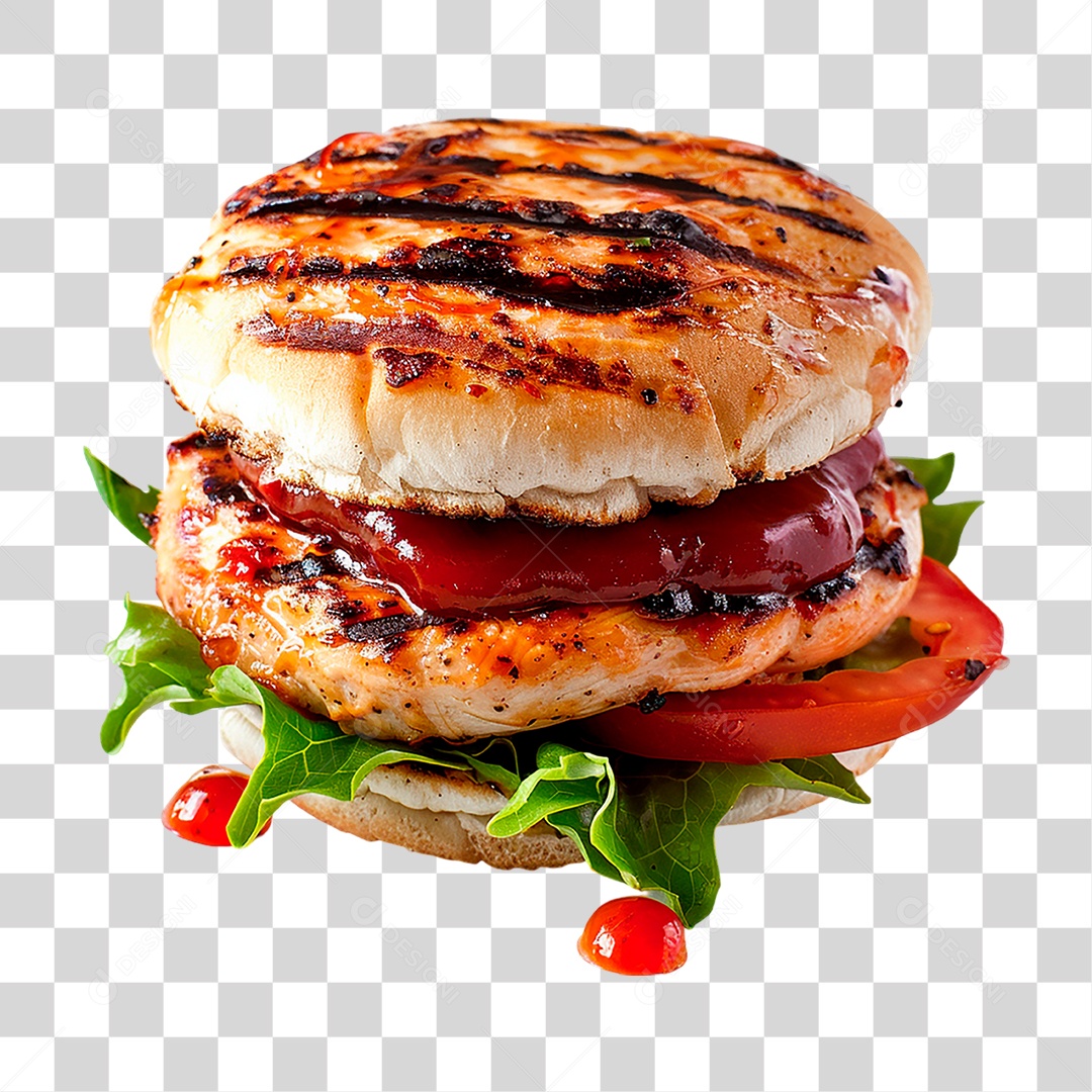 Hambúrguer PNG Transparente