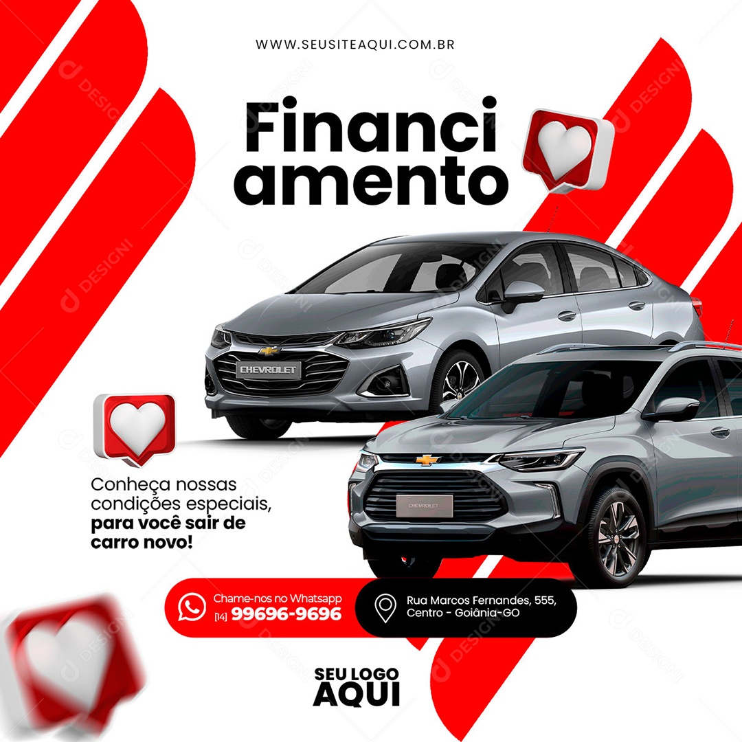 Concessionária de Veículos Social Media PSD Editável