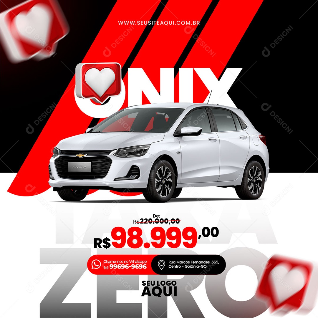 Concessionária de Veículos Social Media PSD Editável