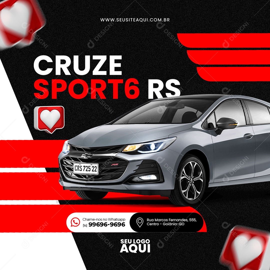 Concessionária de Veículos Social Media PSD Editável