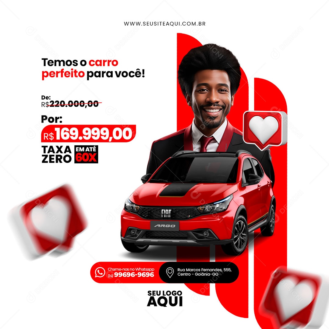 Social Media Concessionária Temos o Carro Perfeito PSD Editável