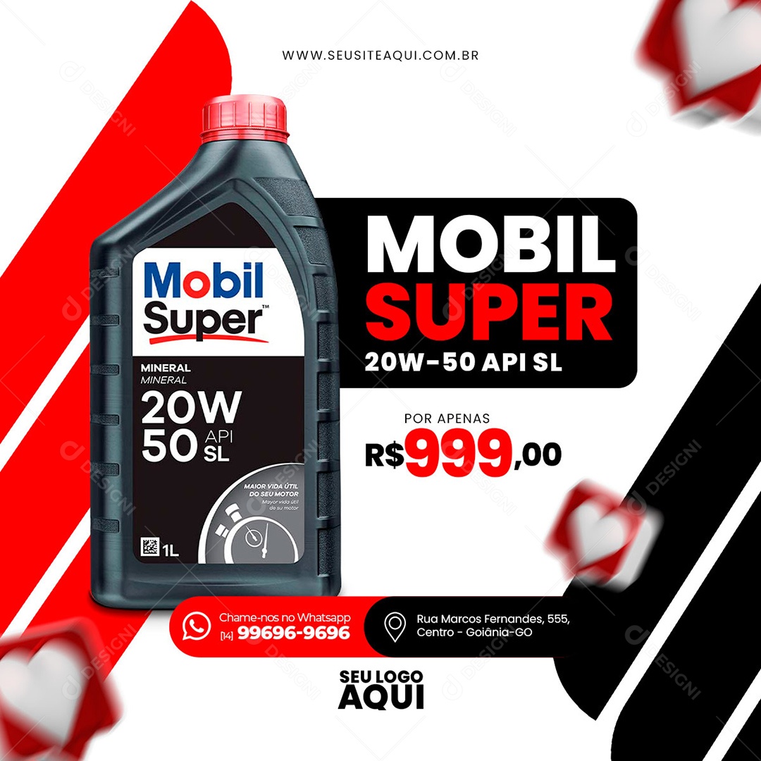 Social Media Concessionária Mobil Super PSD Editável