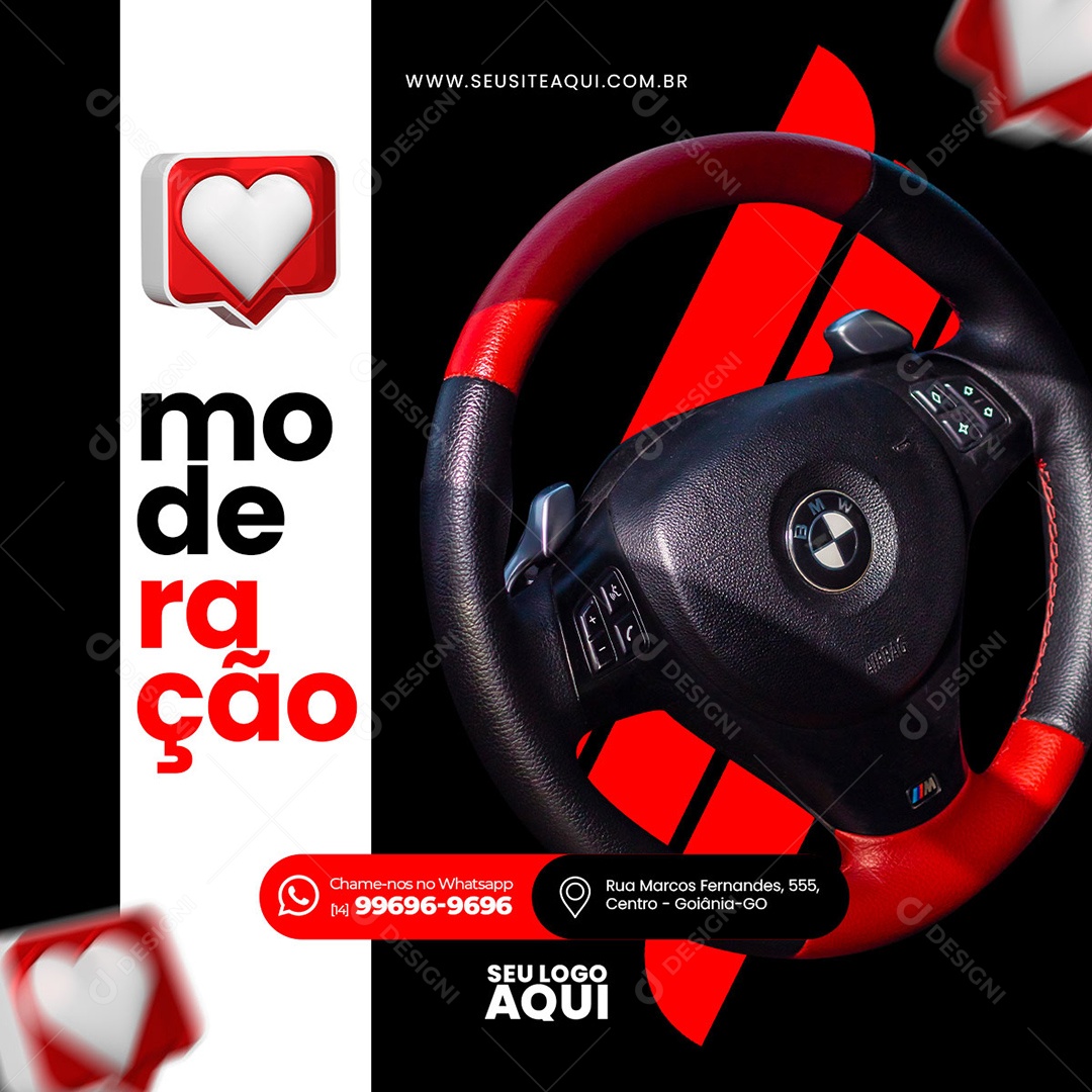 Social Media Concessionária PSD Editável