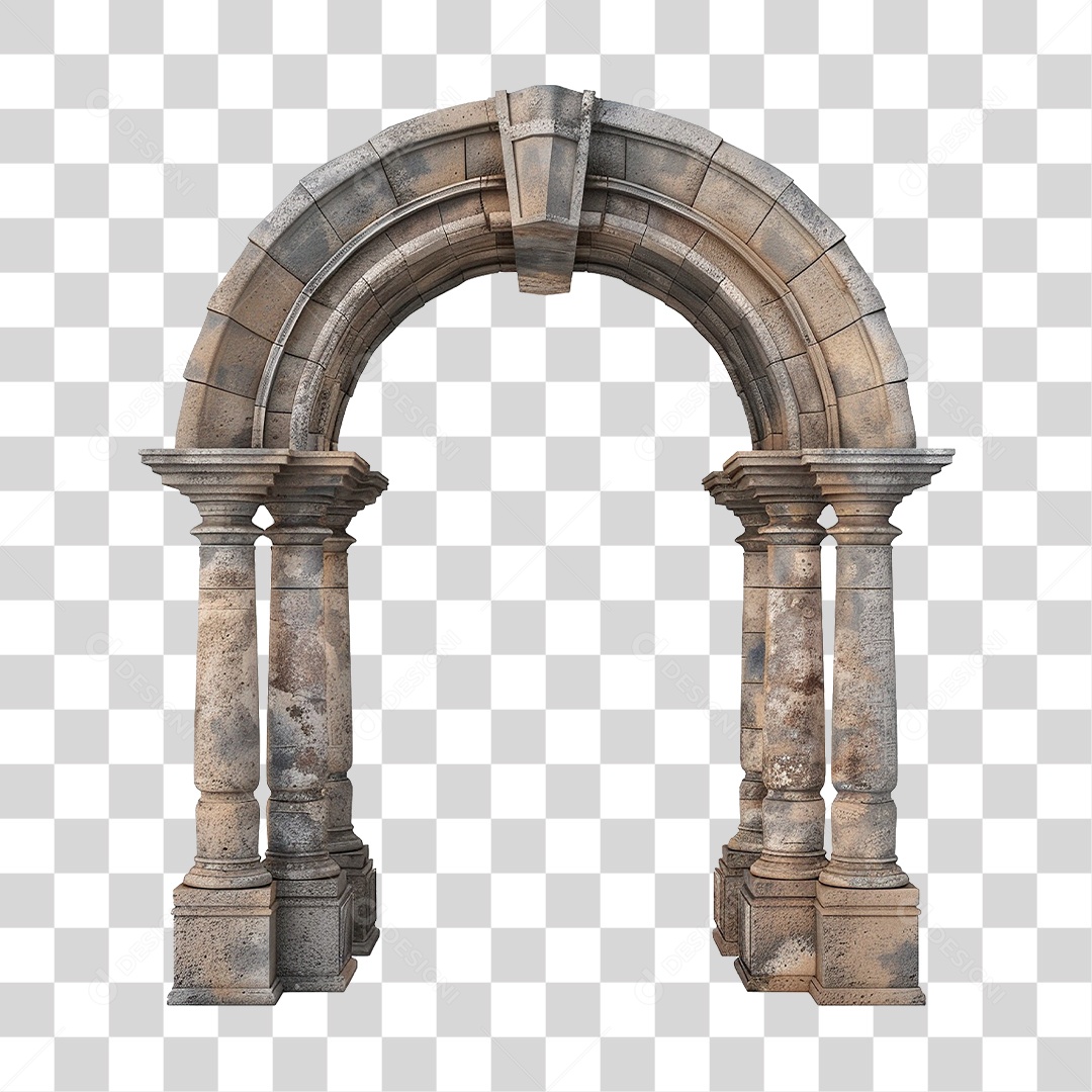 Arco de Pedra PNG Transparente