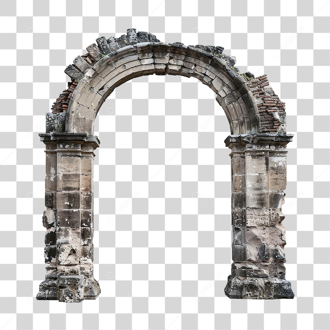 Arco de Pedra PNG Transparente