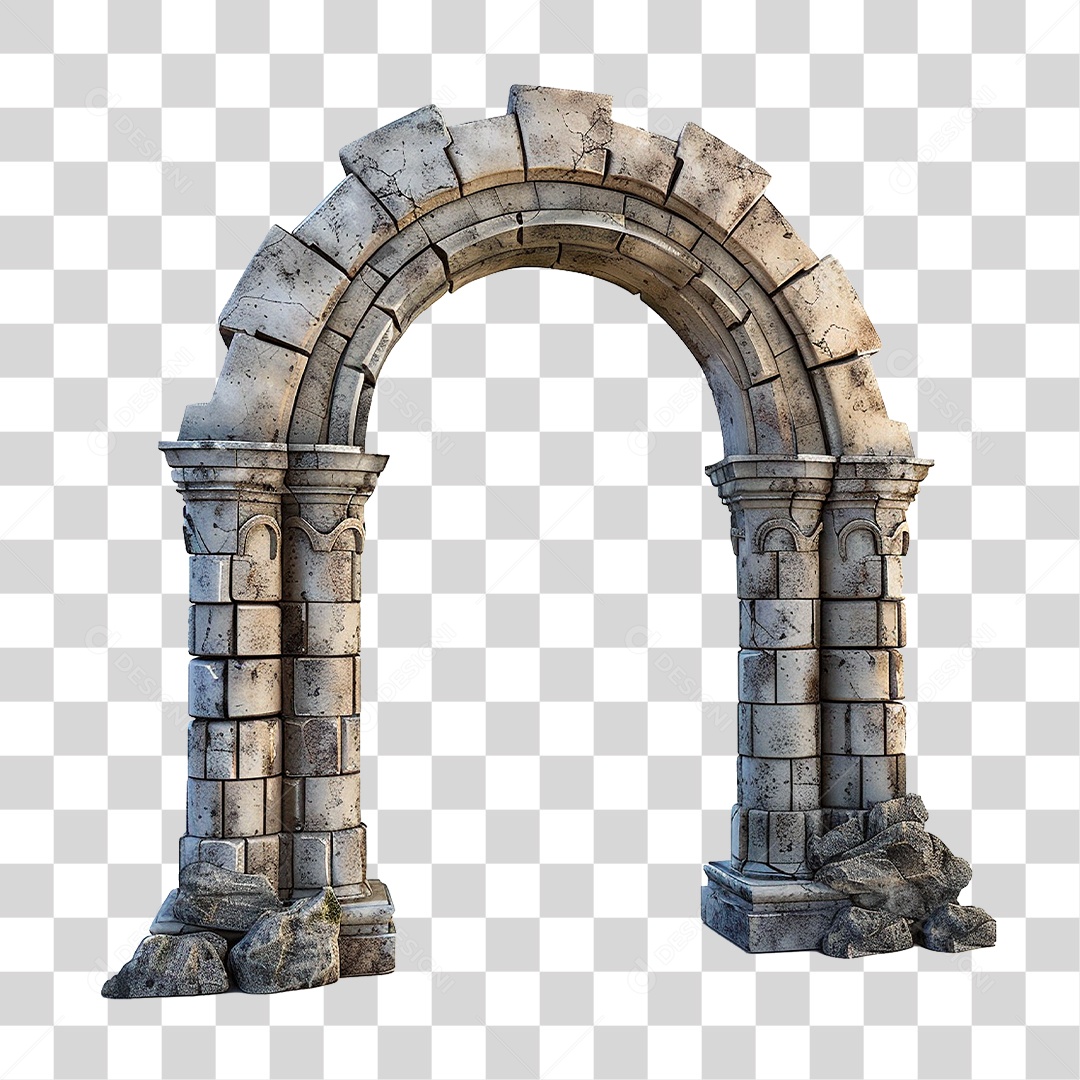Arco de Pedra PNG Transparente
