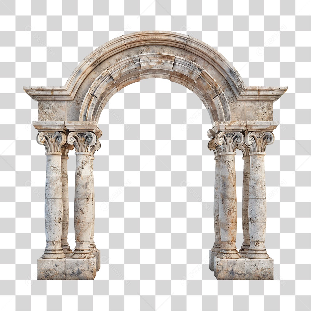 Arco de Pedra PNG Transparente