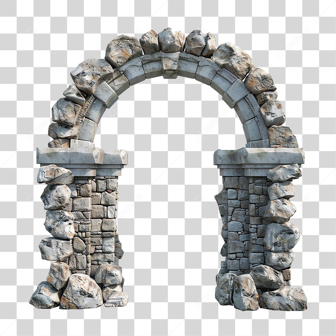 Arco de Pedra PNG Transparente