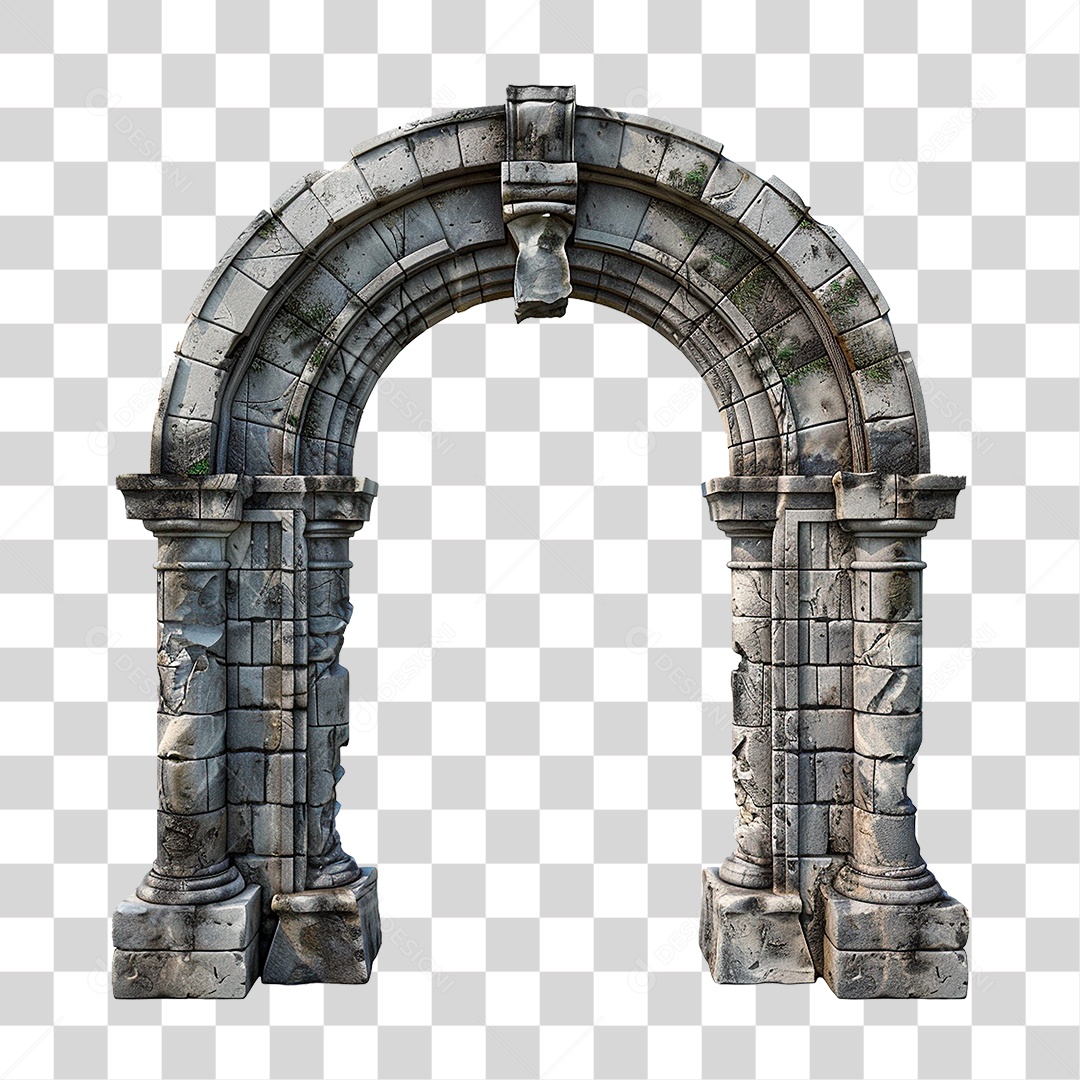 Arco de Pedra PNG Transparente