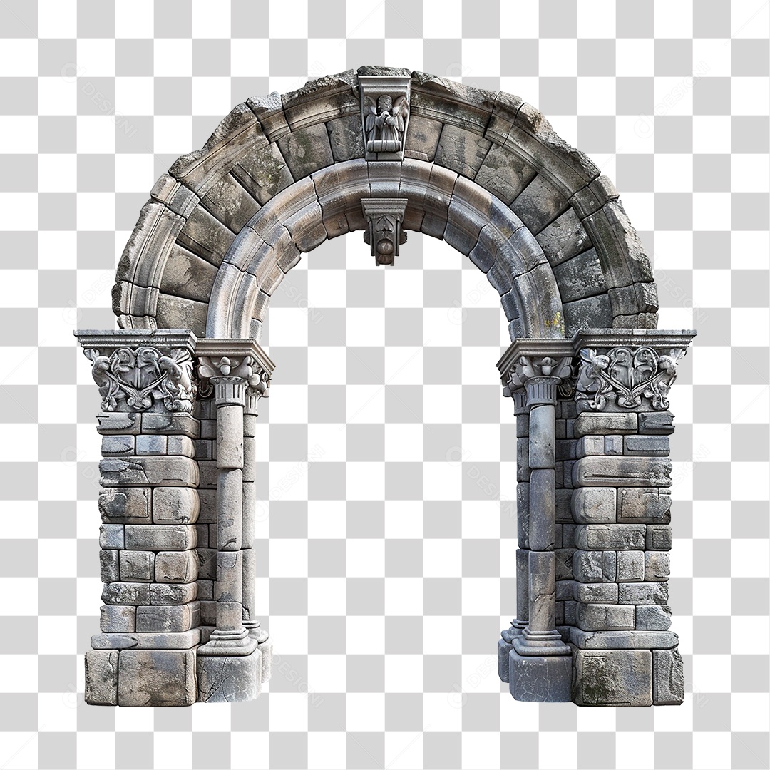 Arco de Pedra PNG Transparente