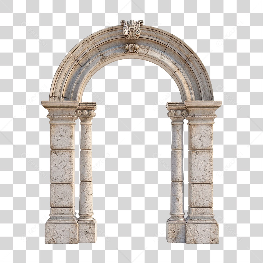 Arco de Pedra PNG Transparente