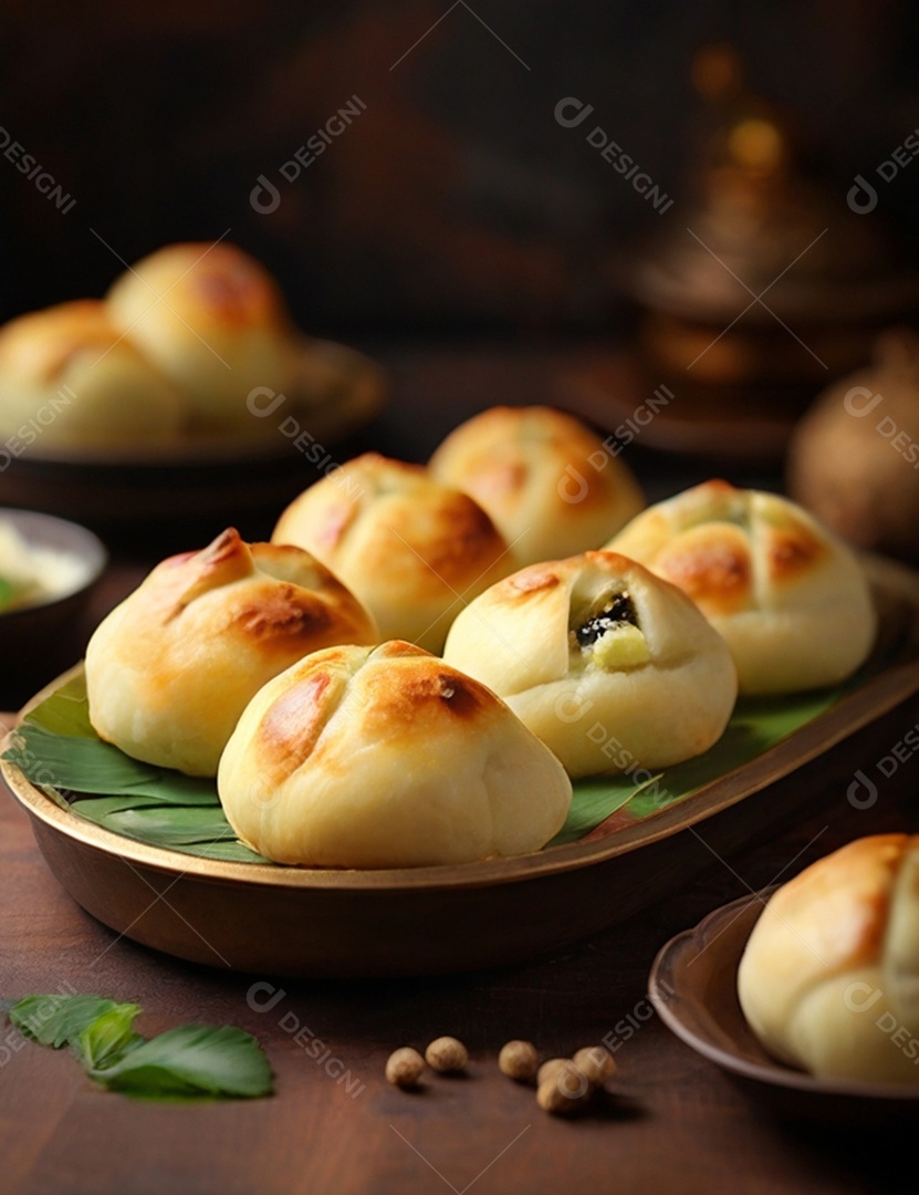 Bolinho assado recheado