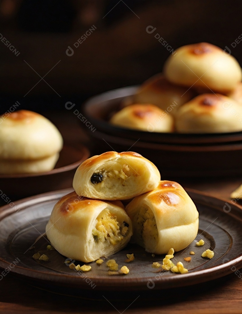 Bolinho assado recheado