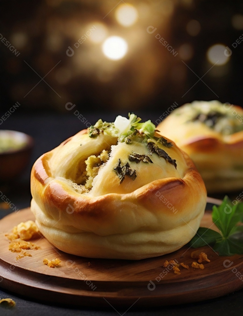 Bolinho assado recheado