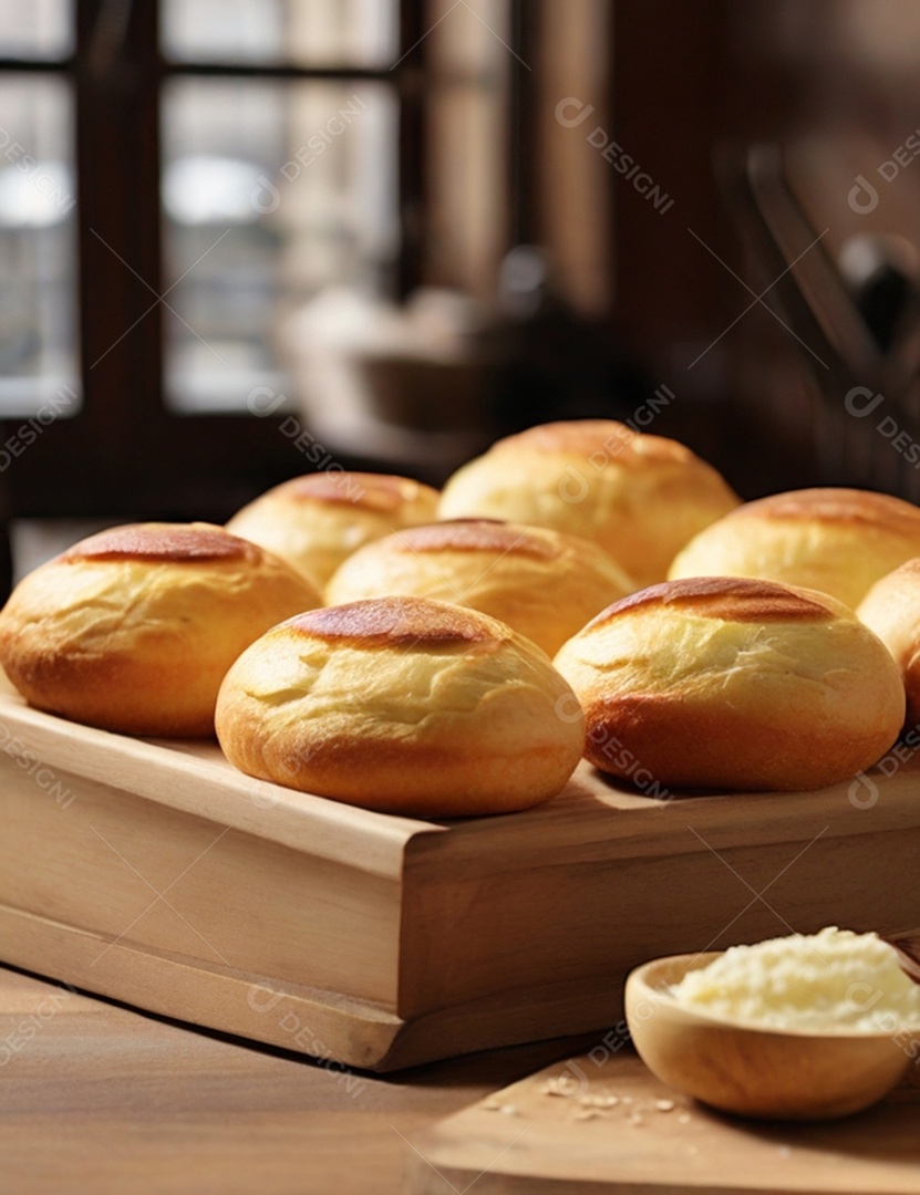 Pão caseiro trançado