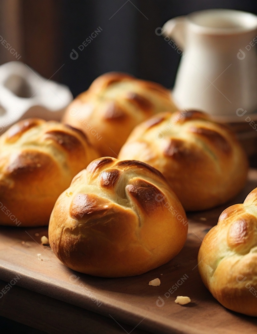 Pão caseiro trançado