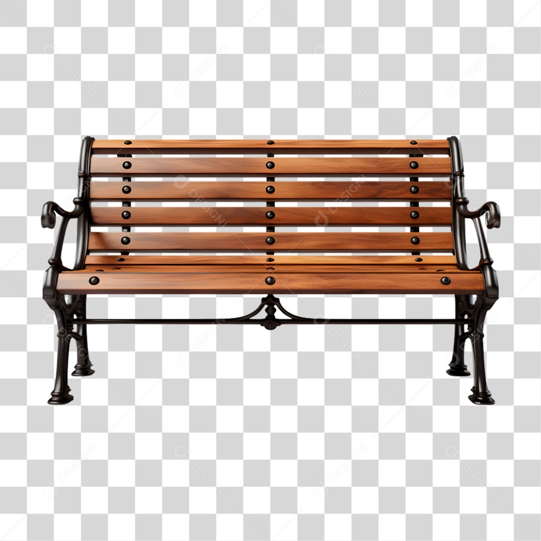 Banco de Madeira PNG Transparente