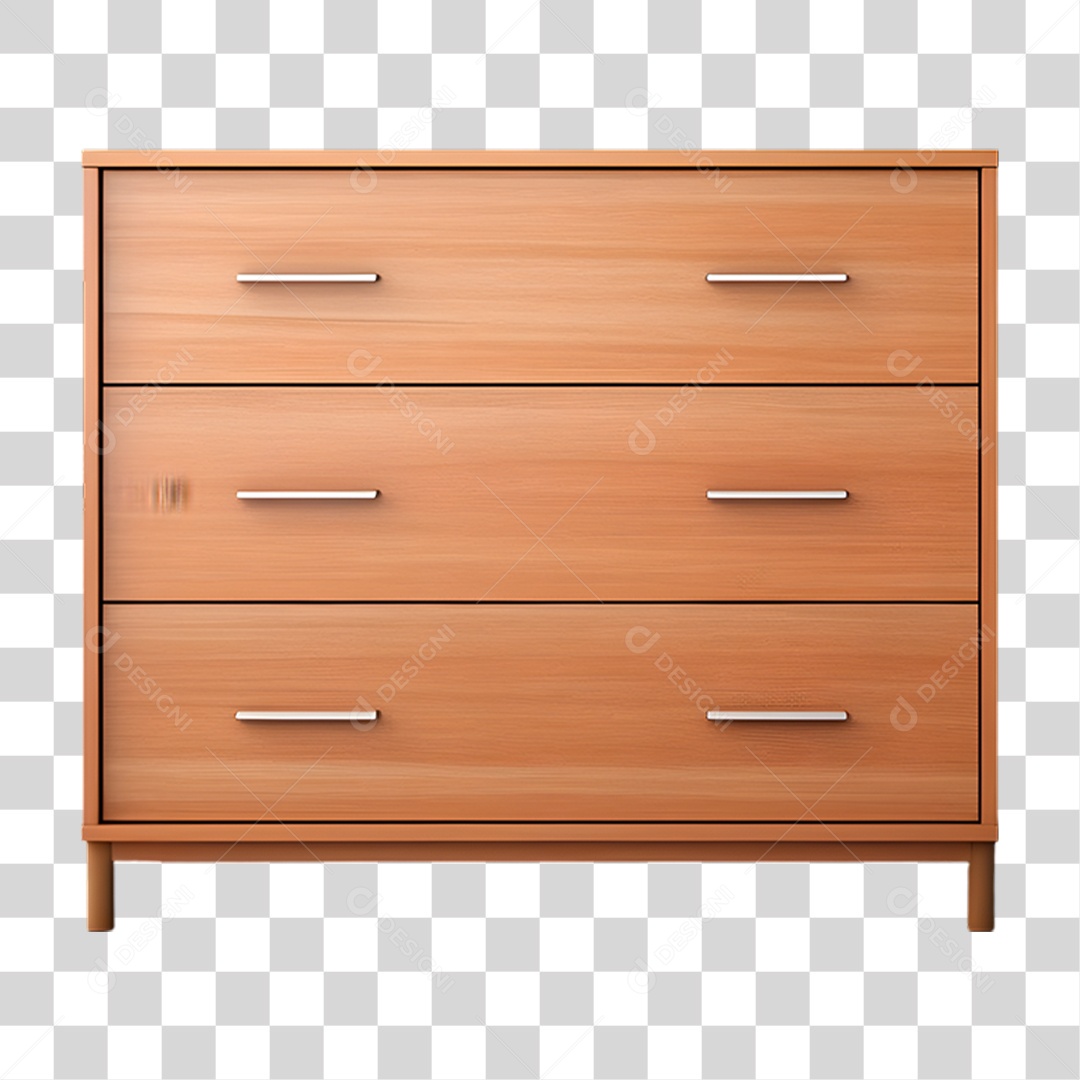 Cômoda de Madeira PNG Transparente