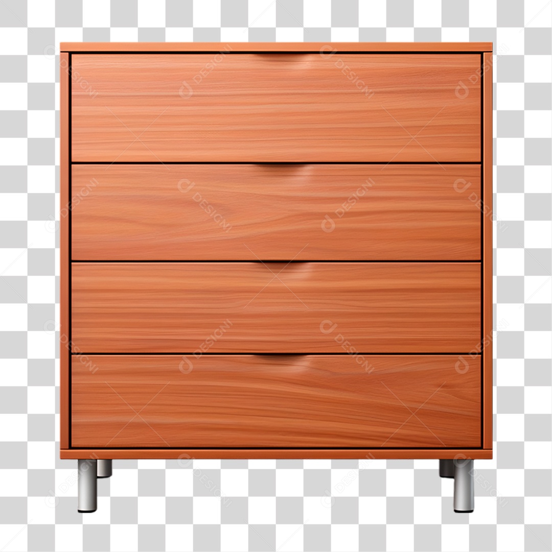 Cômoda de Madeira PNG Transparente