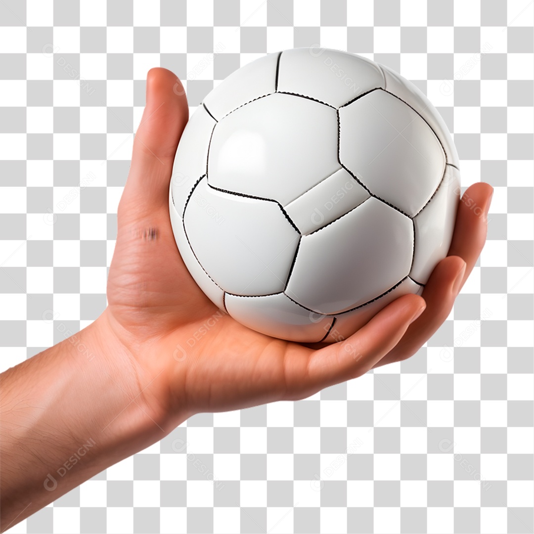 Mão Segurando Bola PNG Transparente