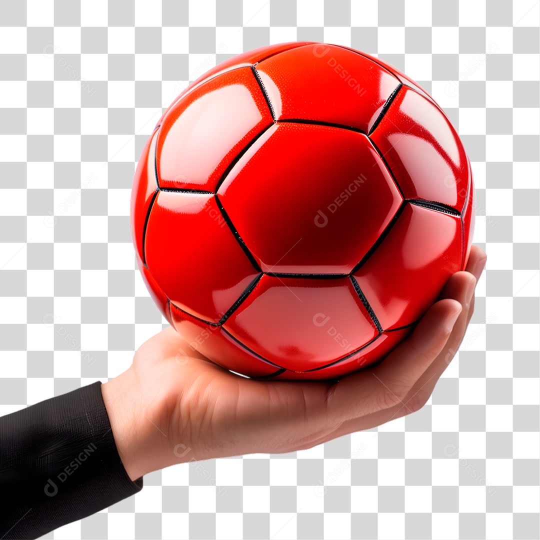 Mão Segurando Bola PNG Transparente